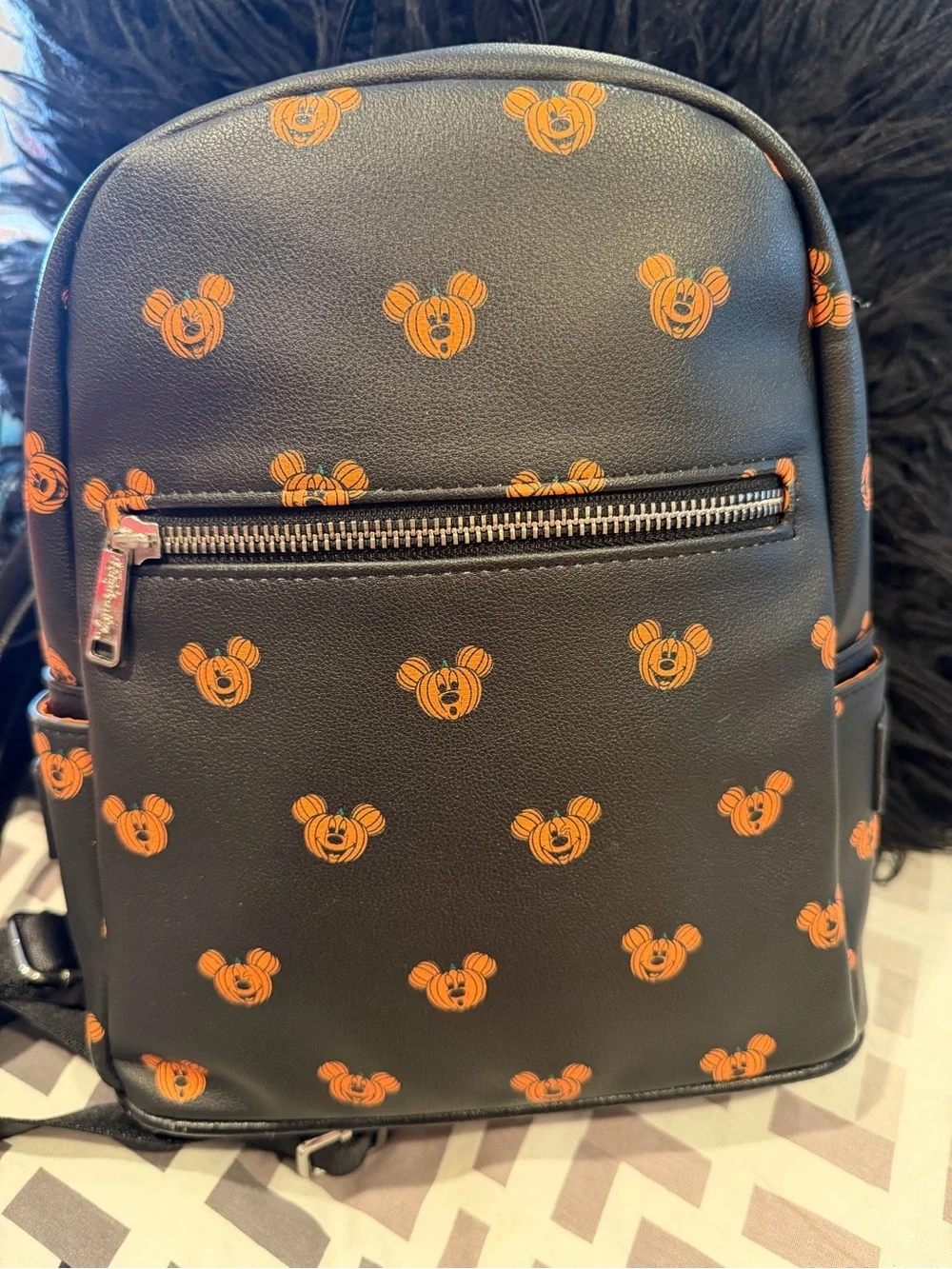 Cakeworthy Mickey Pumpkin Halloween Mini Backpack